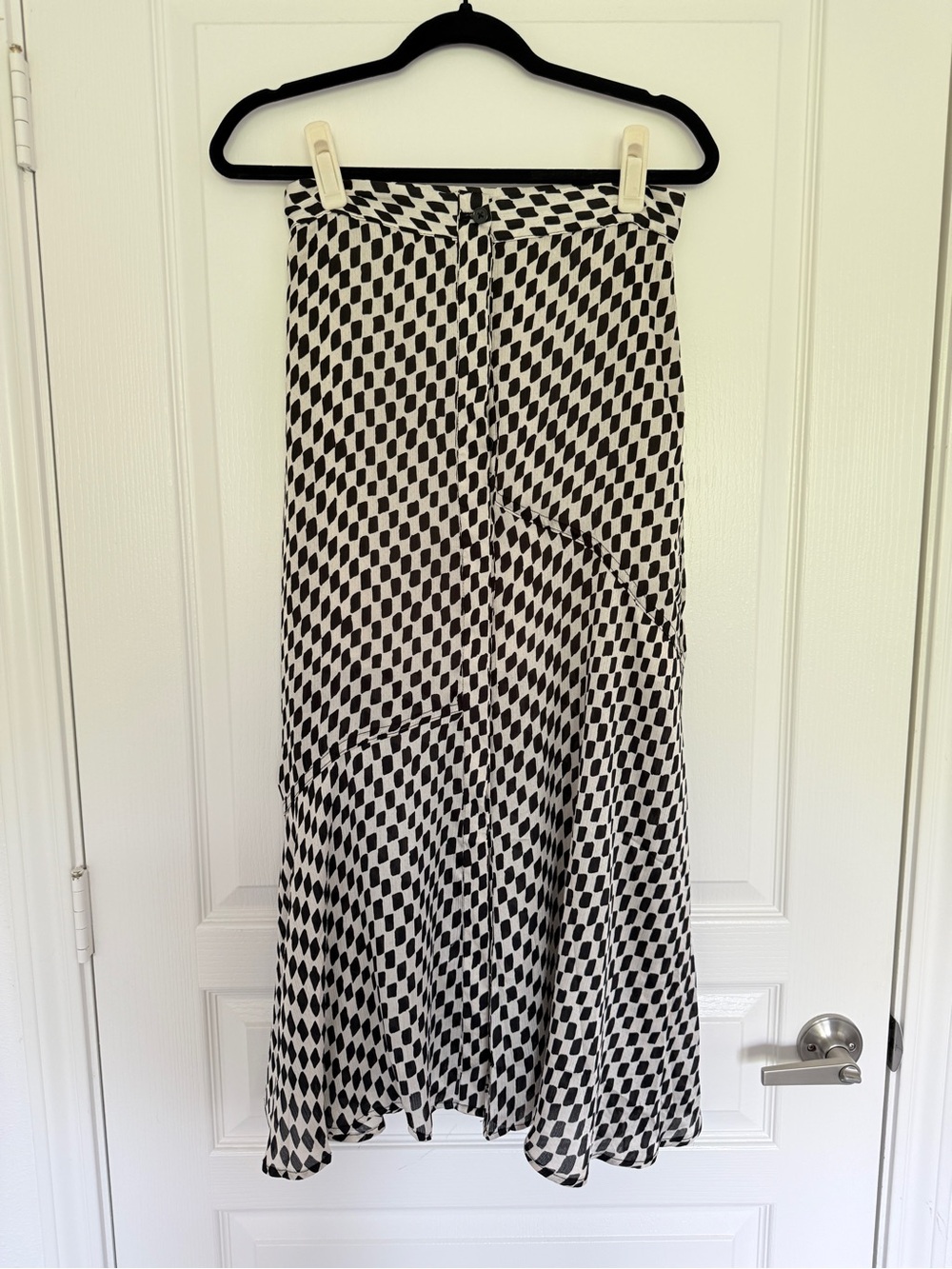 Mango Diamond Print Maxi Skirt Small